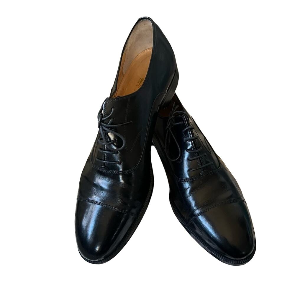 Salvatore Ferragamo Black Dress Oxford Shoes Men’s 9.5 D